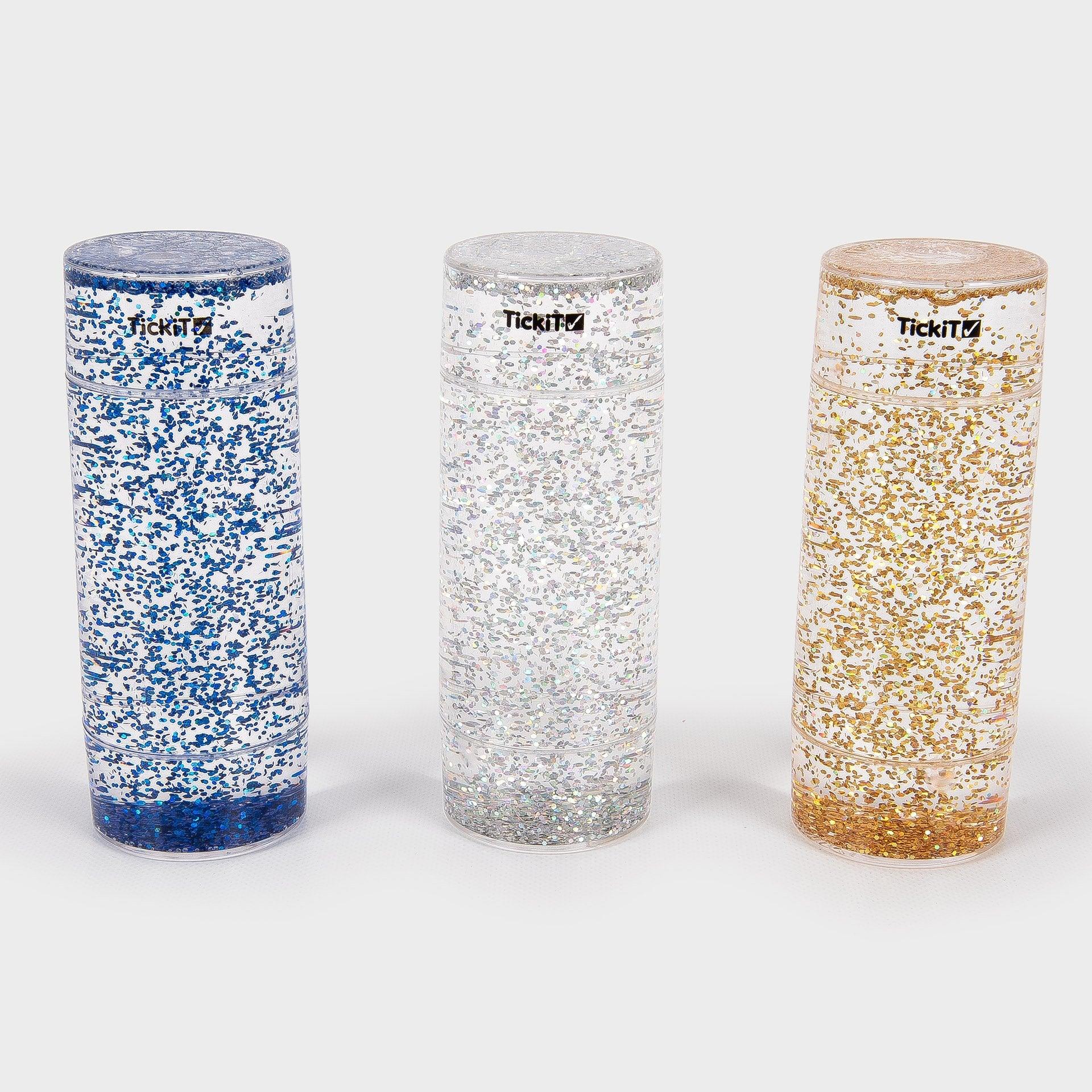 Tickit Sensory Glitter Storm Set shaker sensoriali 3 pezzi glitter