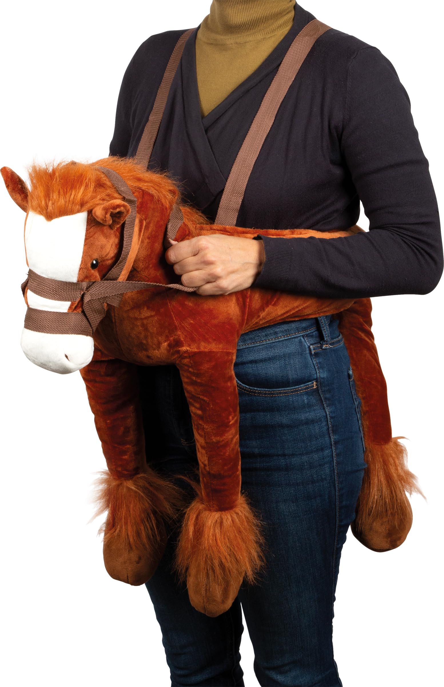 Smallfoot Maxi Cavallo Peluche da Indossare 80x40x90 cm