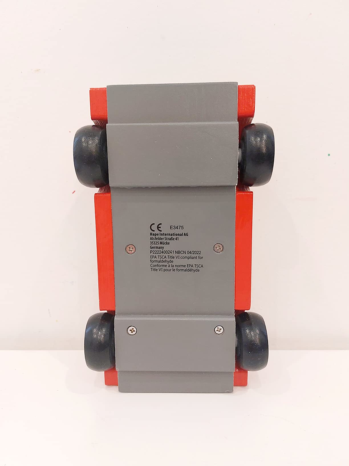Hape Auto Familiare macchina rossa in legno 3 anni