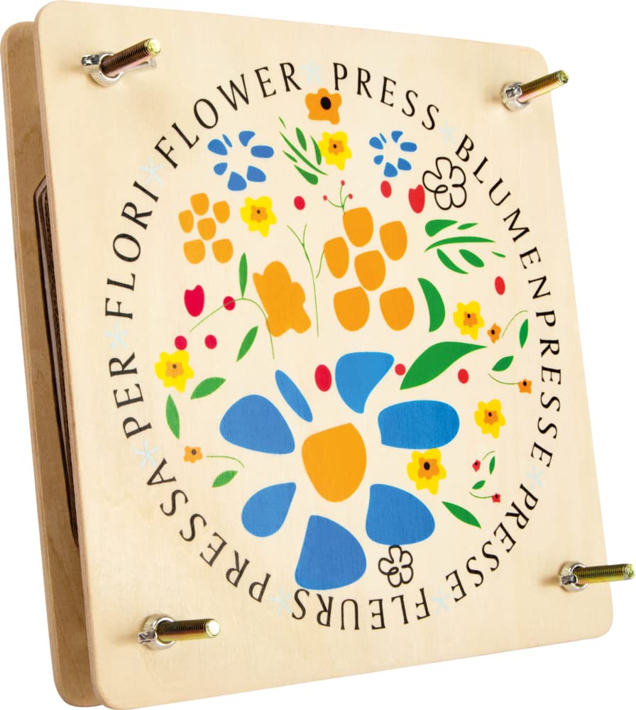 smallfoot pressa per fiori in legno con viti