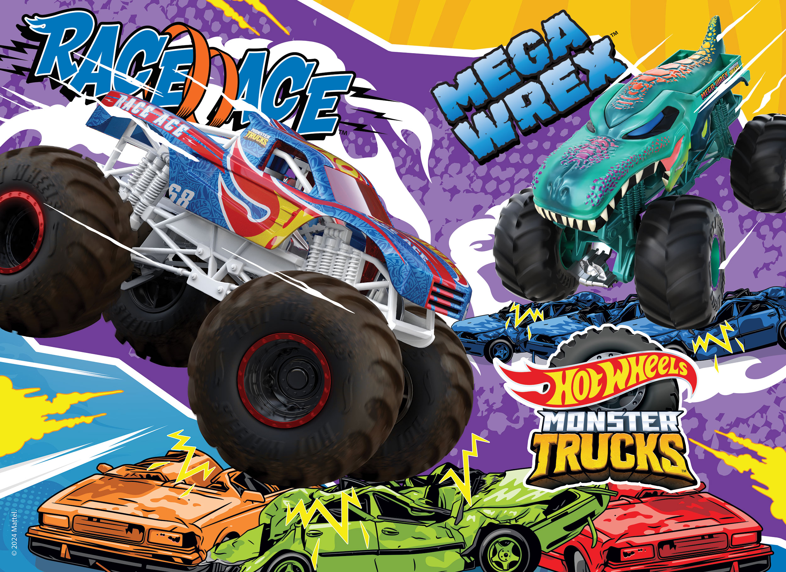 Lisciani Hot Wheels M-Plus puzzle 48 pezzi monster truck