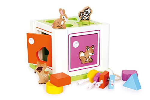 smallfoot Box Incastro cubo motricità legno 8 forme