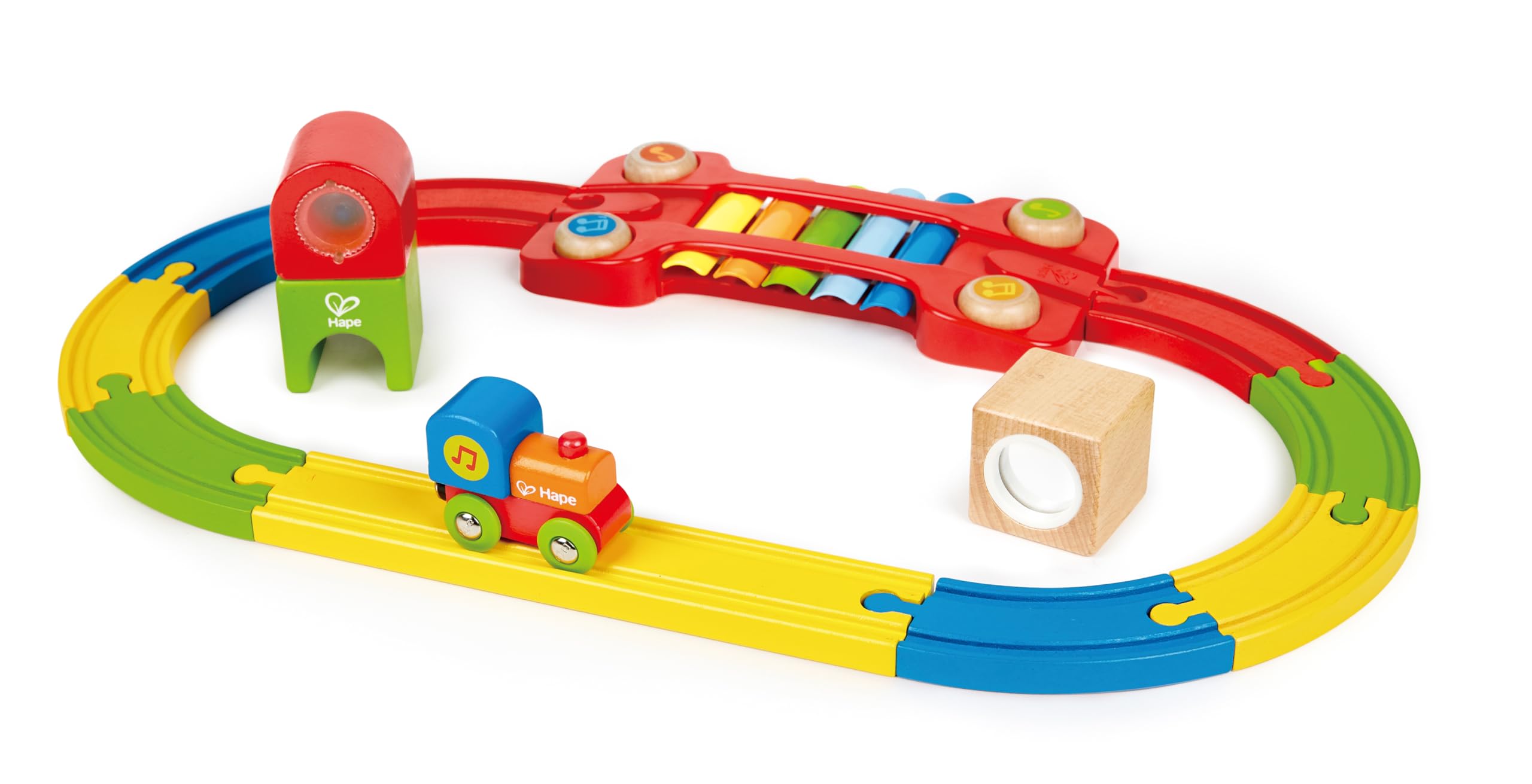 Hape pista treno musicale gioco legno sensoriale xilofono