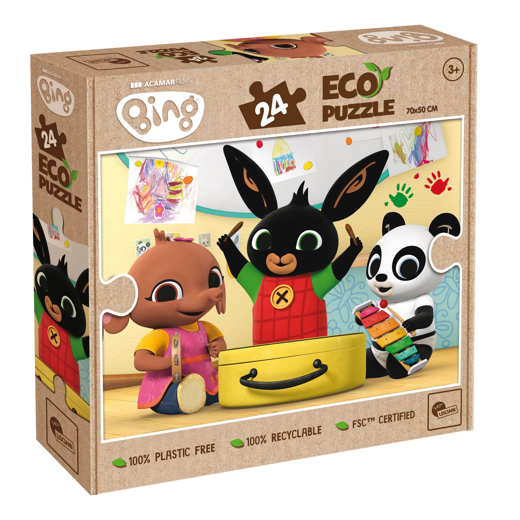 Lisciani Bing Eco-Puzzle 24 Music Time puzzle 24 pezzi eco