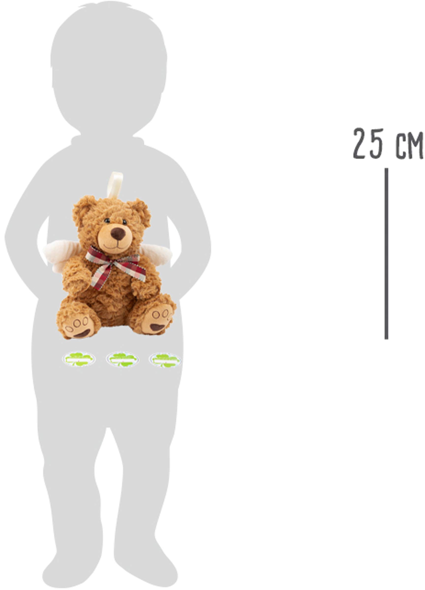 Small Foot 11486 Angelo Custode peluche orsetto 25 cm