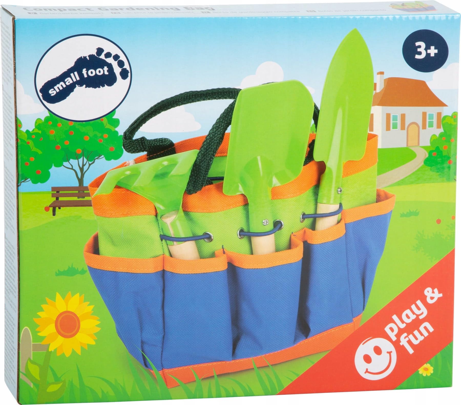 smallfoot 12015 borsa da giardino bambini con attrezzi