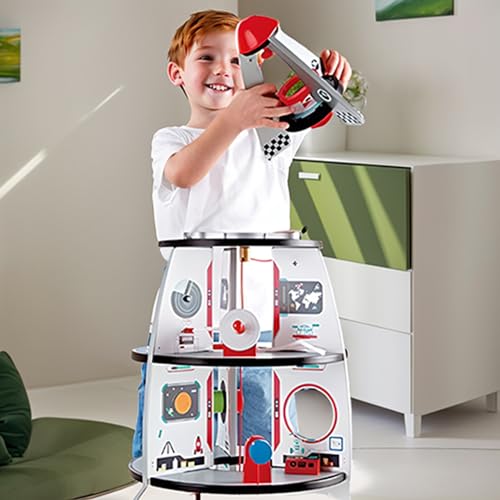 Hape Razzo Spaziale legno 4 piani gioco ruolo 20 pezzi