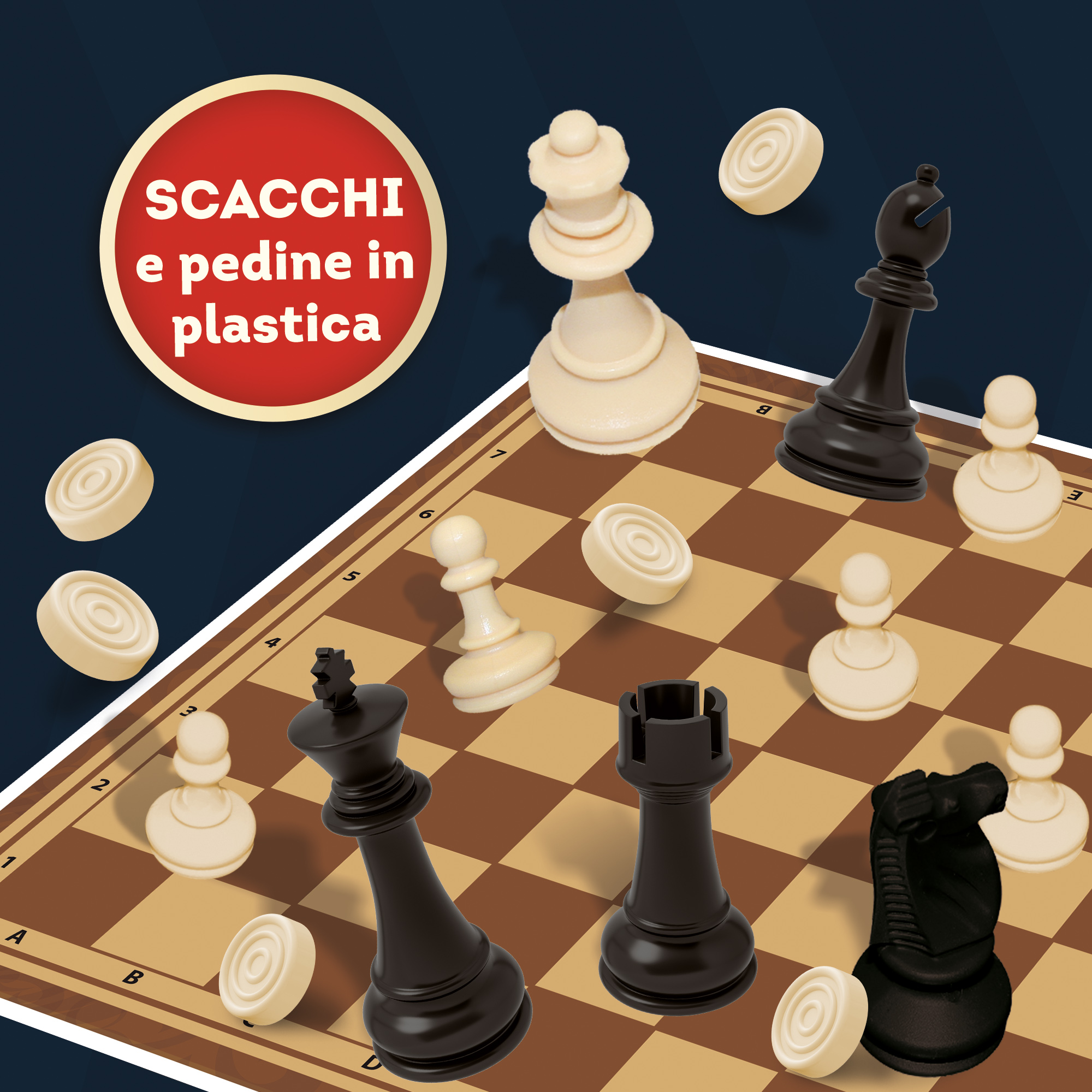 Lisciani Ludoteca Gran Maestro di Scacchi gioco scacchi 3 in 1