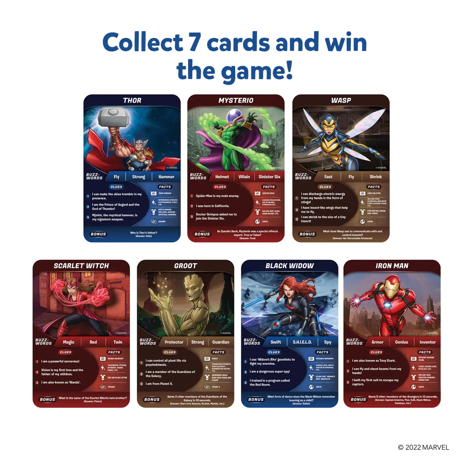 Skillmatics Guess in 10 Marvel gioco carte 8 anni