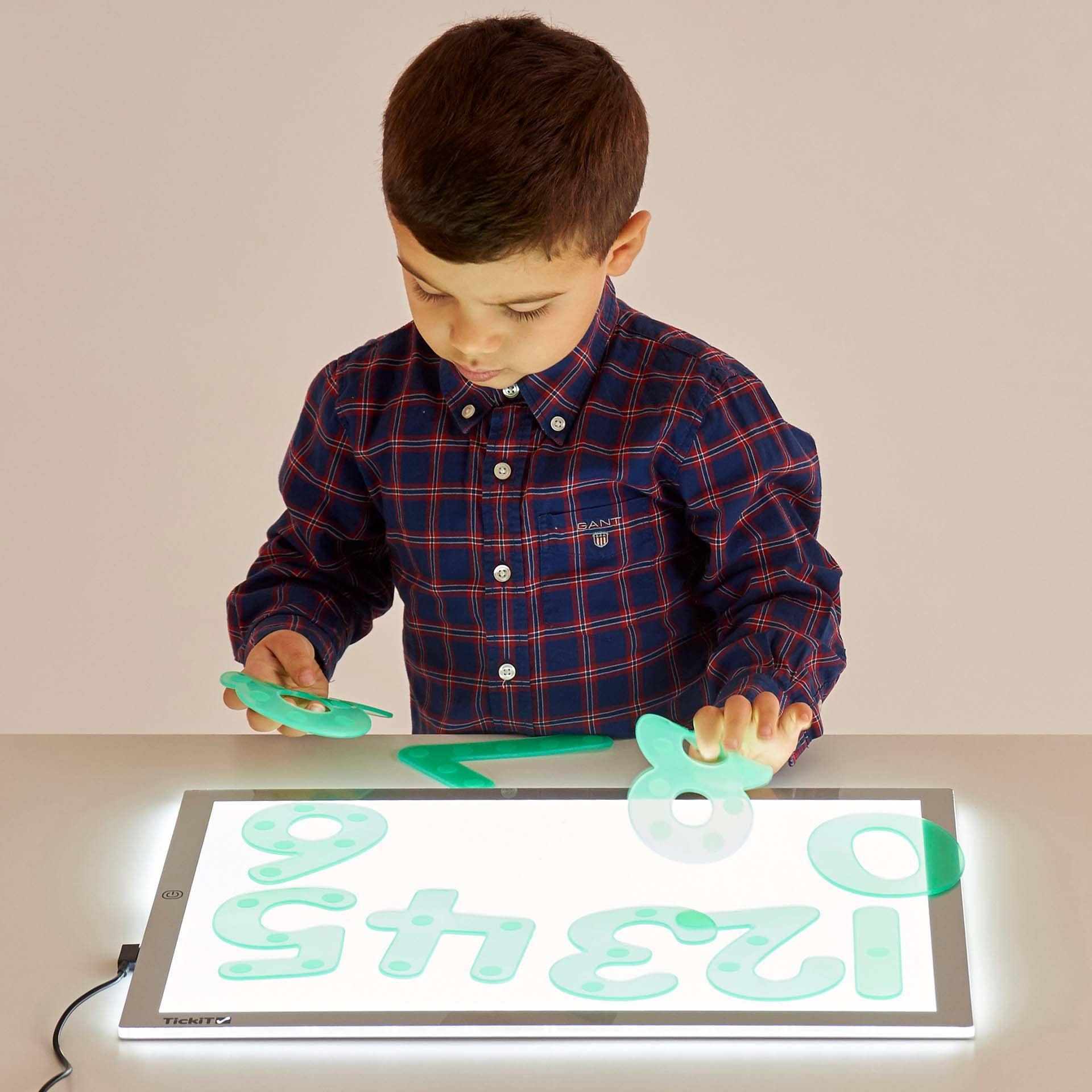 Tickit SiliShapes Dot Numbers numeri silicone verdi