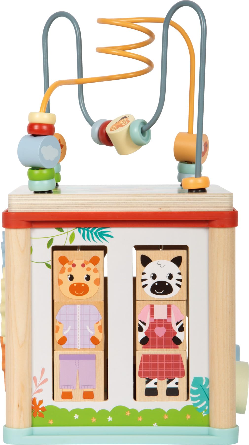 smallfoot Jungle Friends dado motricità legno 5 giochi 1 anno