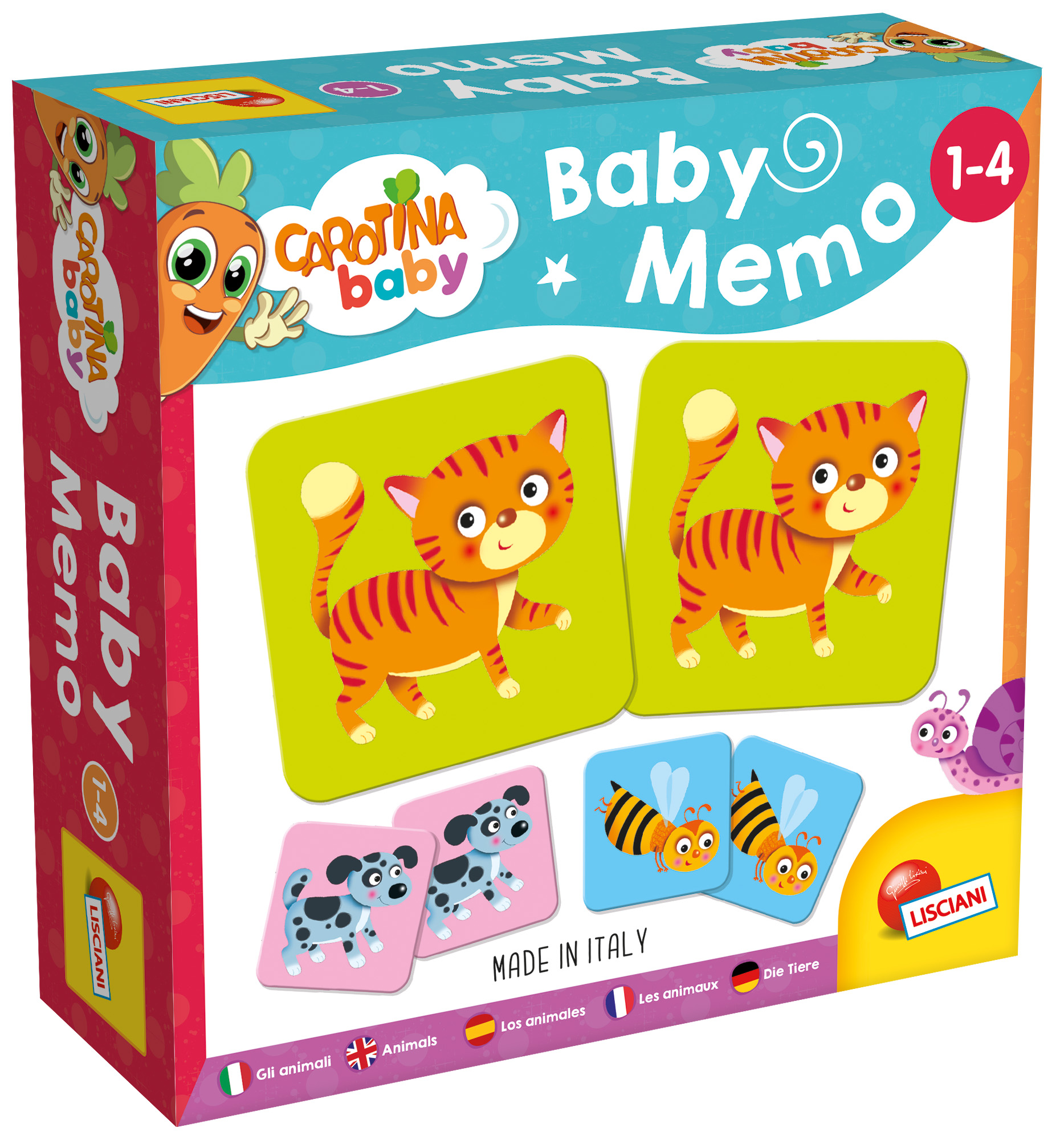 Lisciani Carotina Baby Memo Animali gioco memory