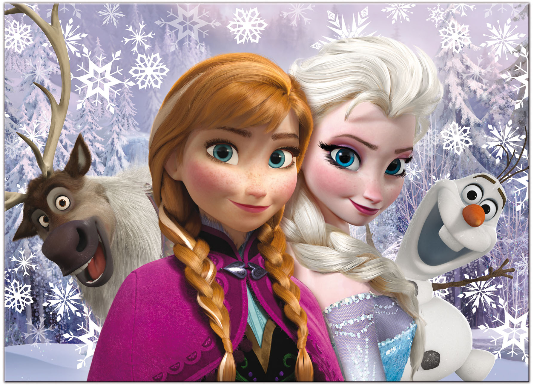 Lisciani Disney Maxi Floor 60 Frozen Puzzle Pavimento da Colorare