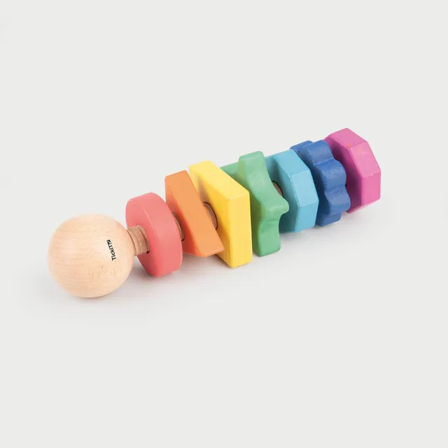 Tickit Rainbow Shape Twister Gioco Legno da Avvitare 7 Forme