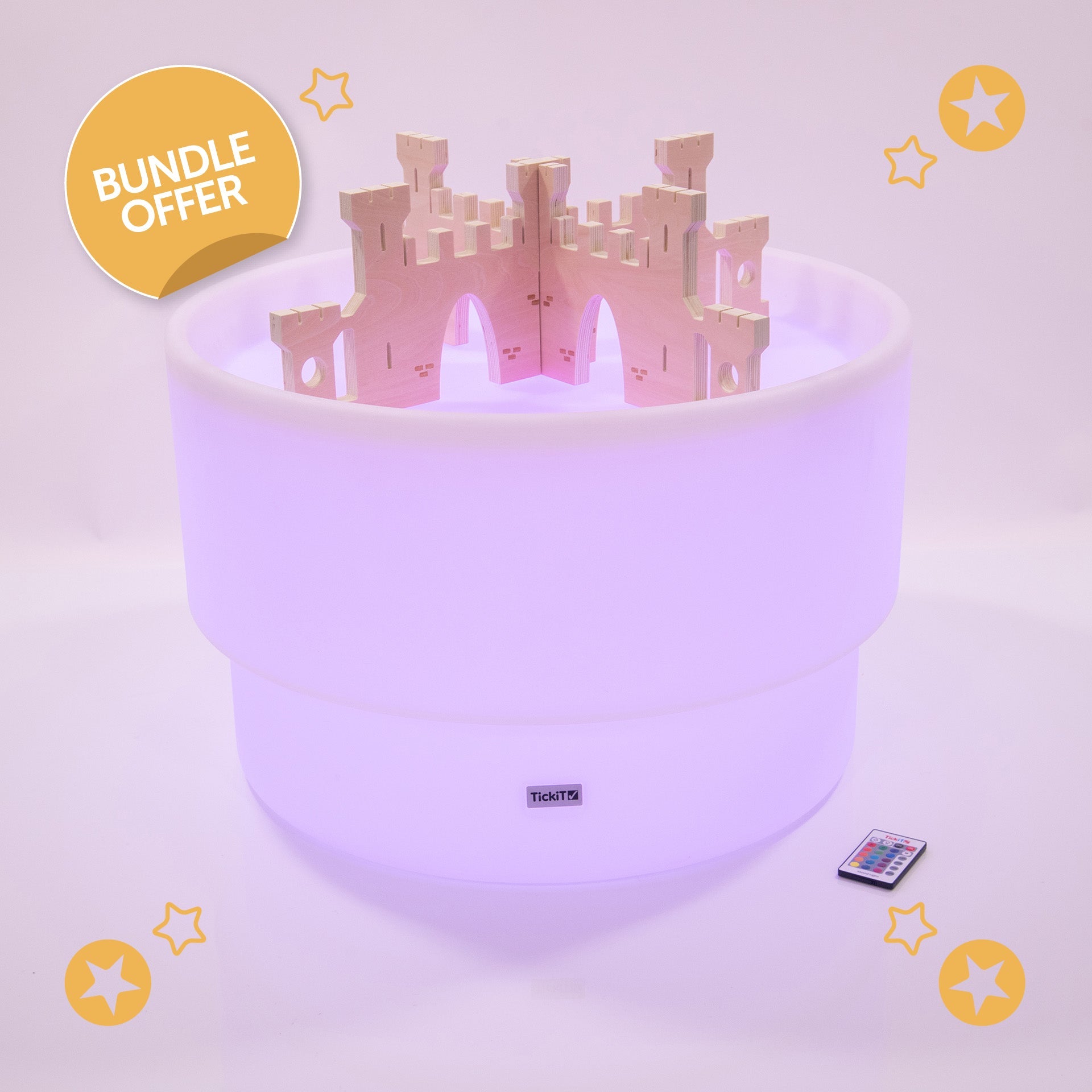 Tickit Discovery Glow Table tavolo luminoso divisori castello