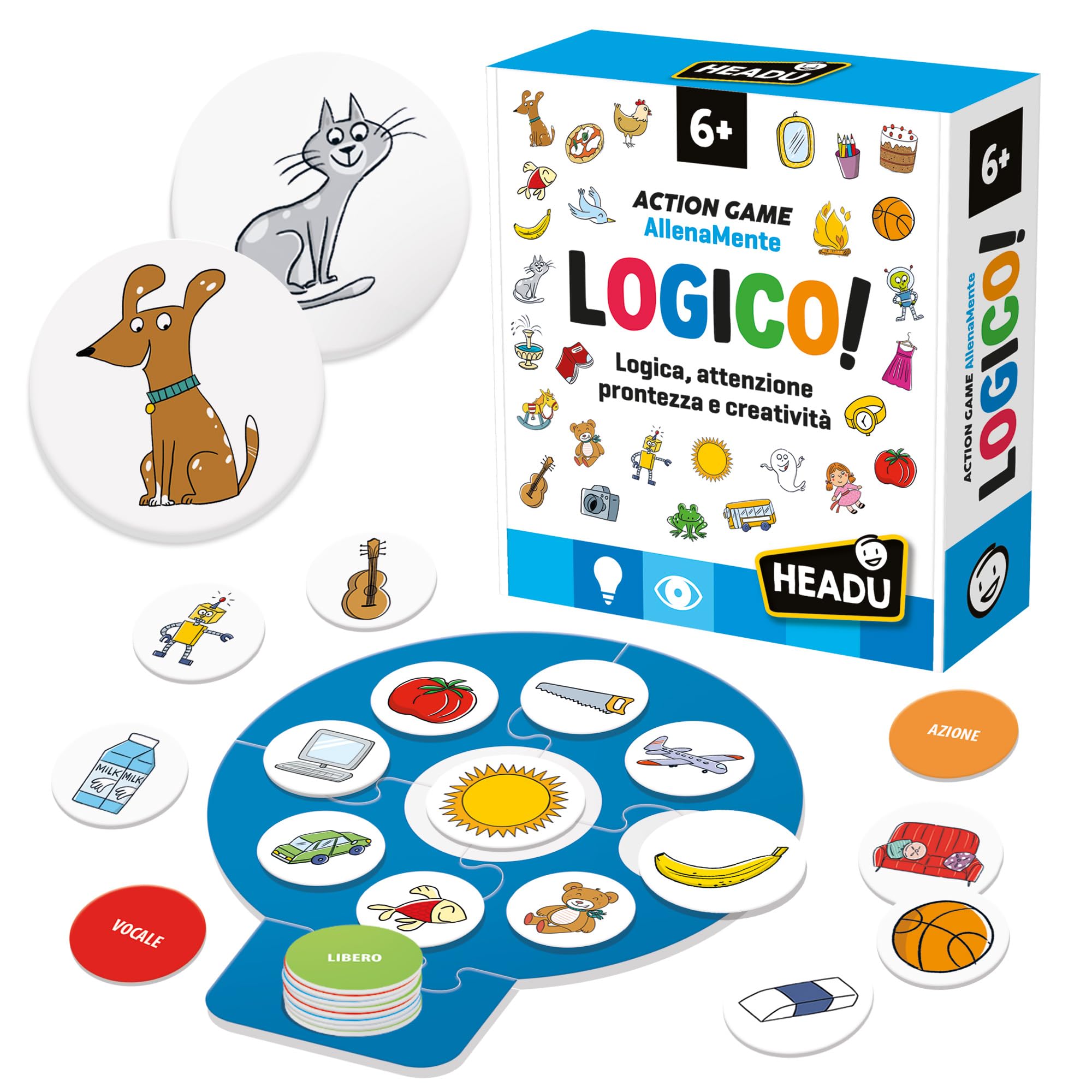 Headu È Logico! gioco di logica 5-8 anni con 60 carte