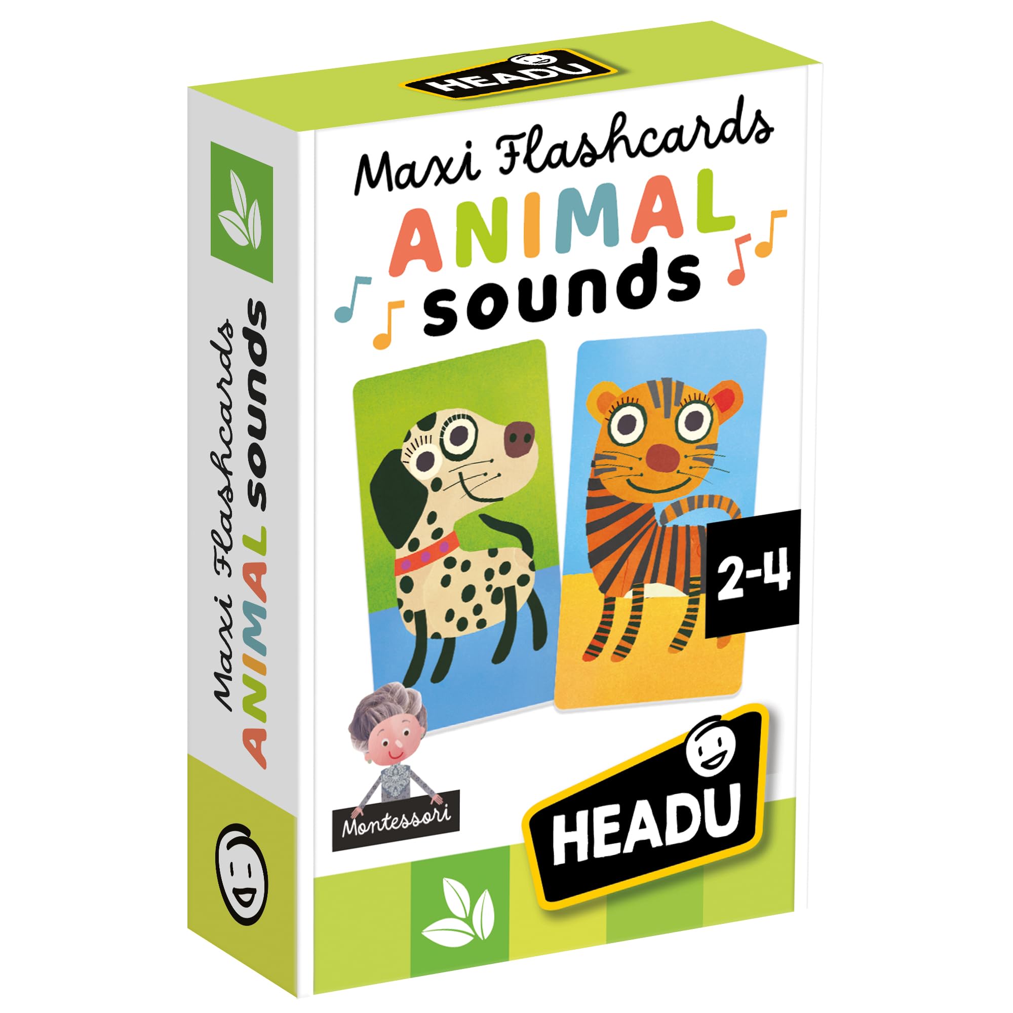 Headu Maxi Flashcards Animal carte con app 1-4 anni