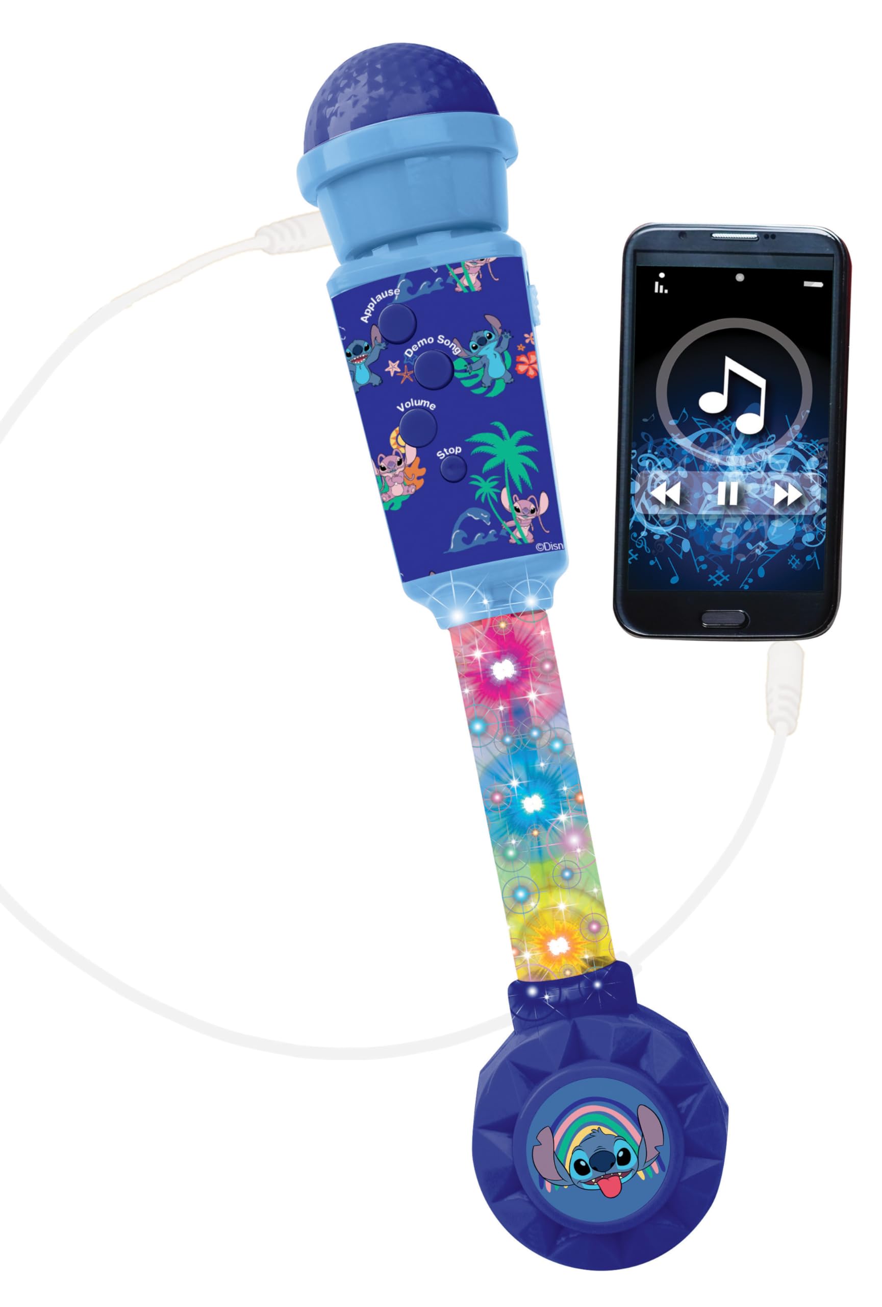 Lexibook Stitch MIC90D microfono luminoso con altoparlante