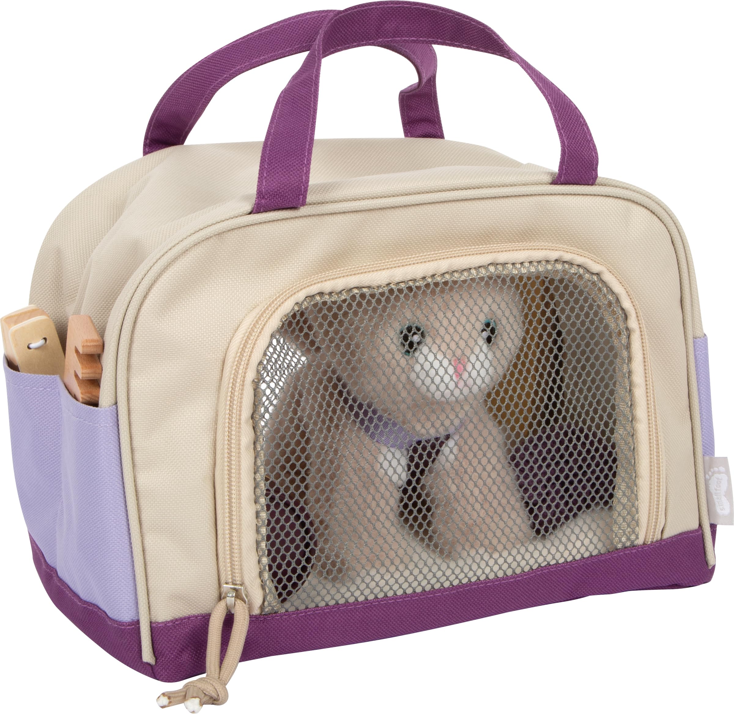 smallfoot Gatto Lilla set cura peluche borsa