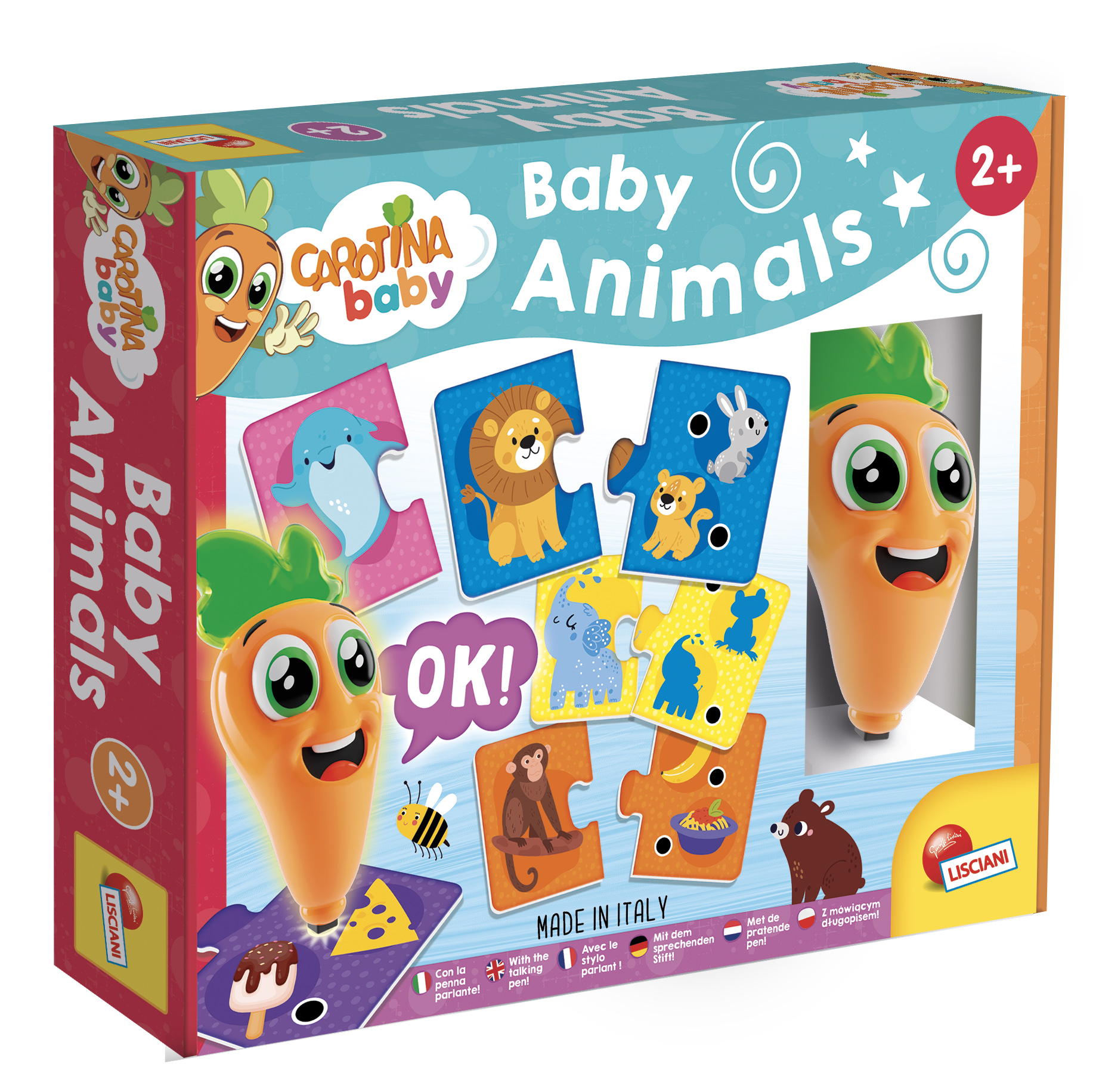 Lisciani Carotina Baby Penna Parlante Baby Animals animali quiz