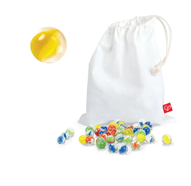 Hape Quadrilla biglie gara vetro 50 pezzi sacchetto