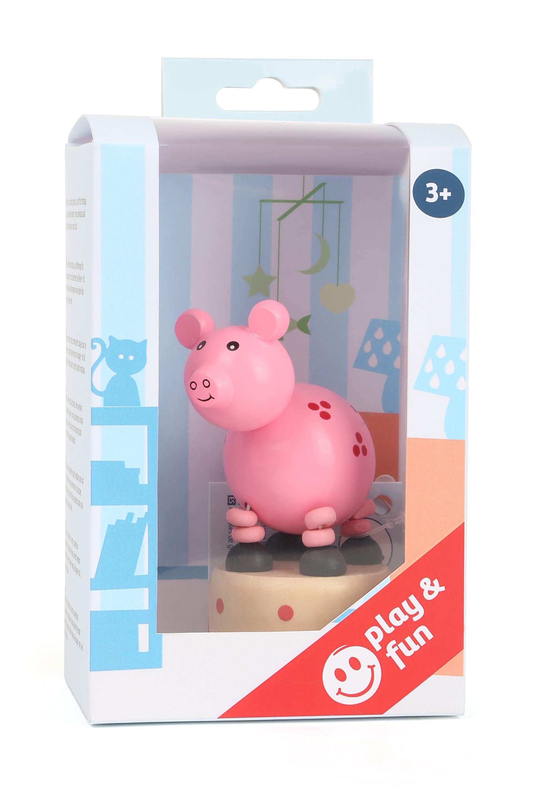 smallfoot Animaletto a Pressione Maialino gioco legno FSC