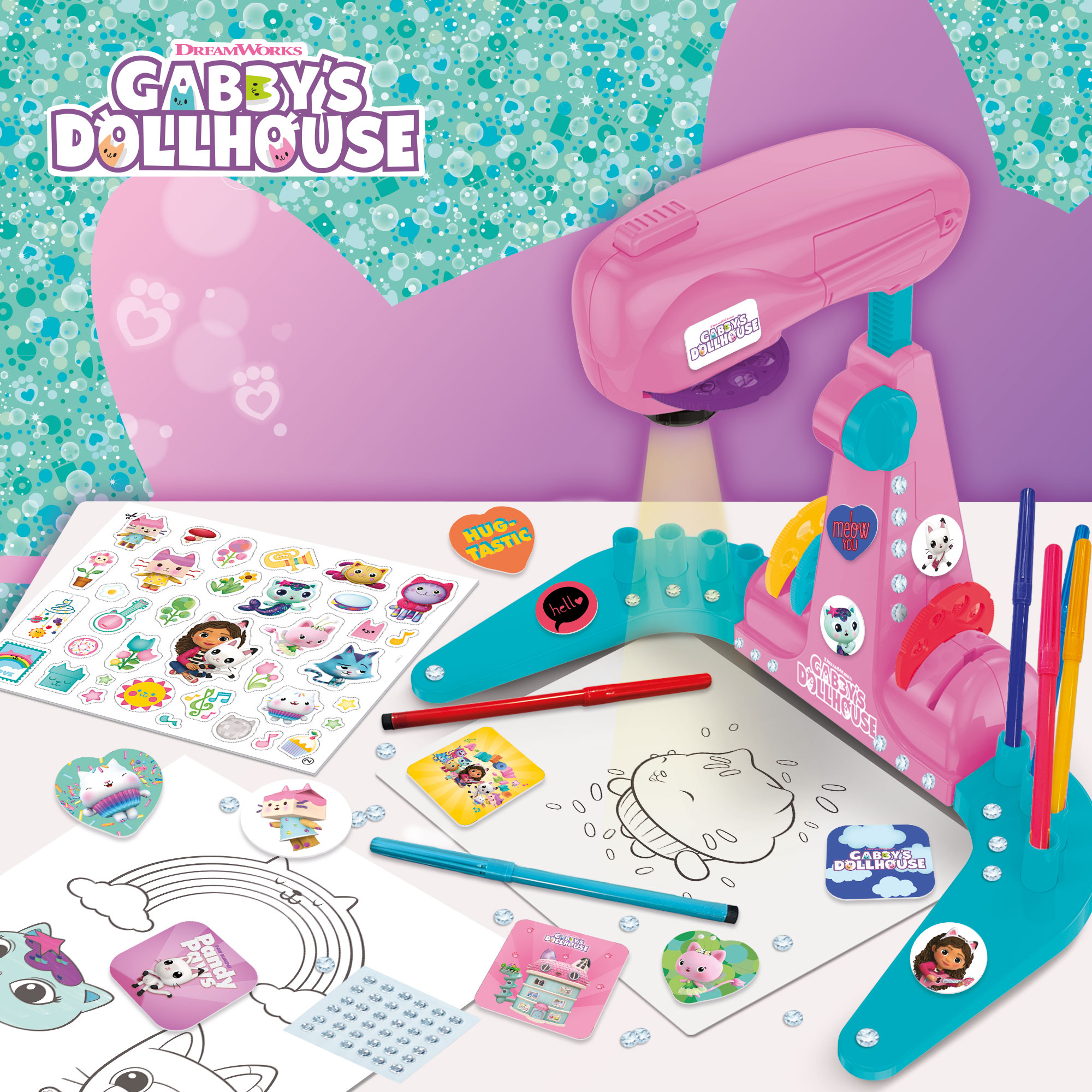 Lisciani Gabby's Dollhouse Drawing School proiettore disegno