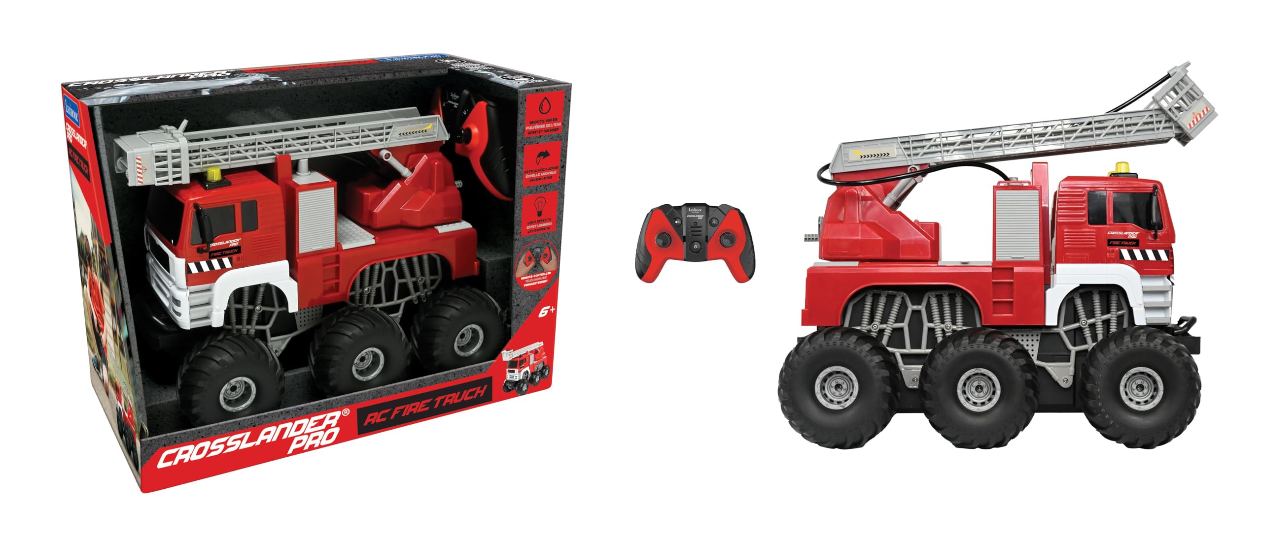 Lexibook Crosslander PRO RCP20LXB camion pompieri RC con acqua