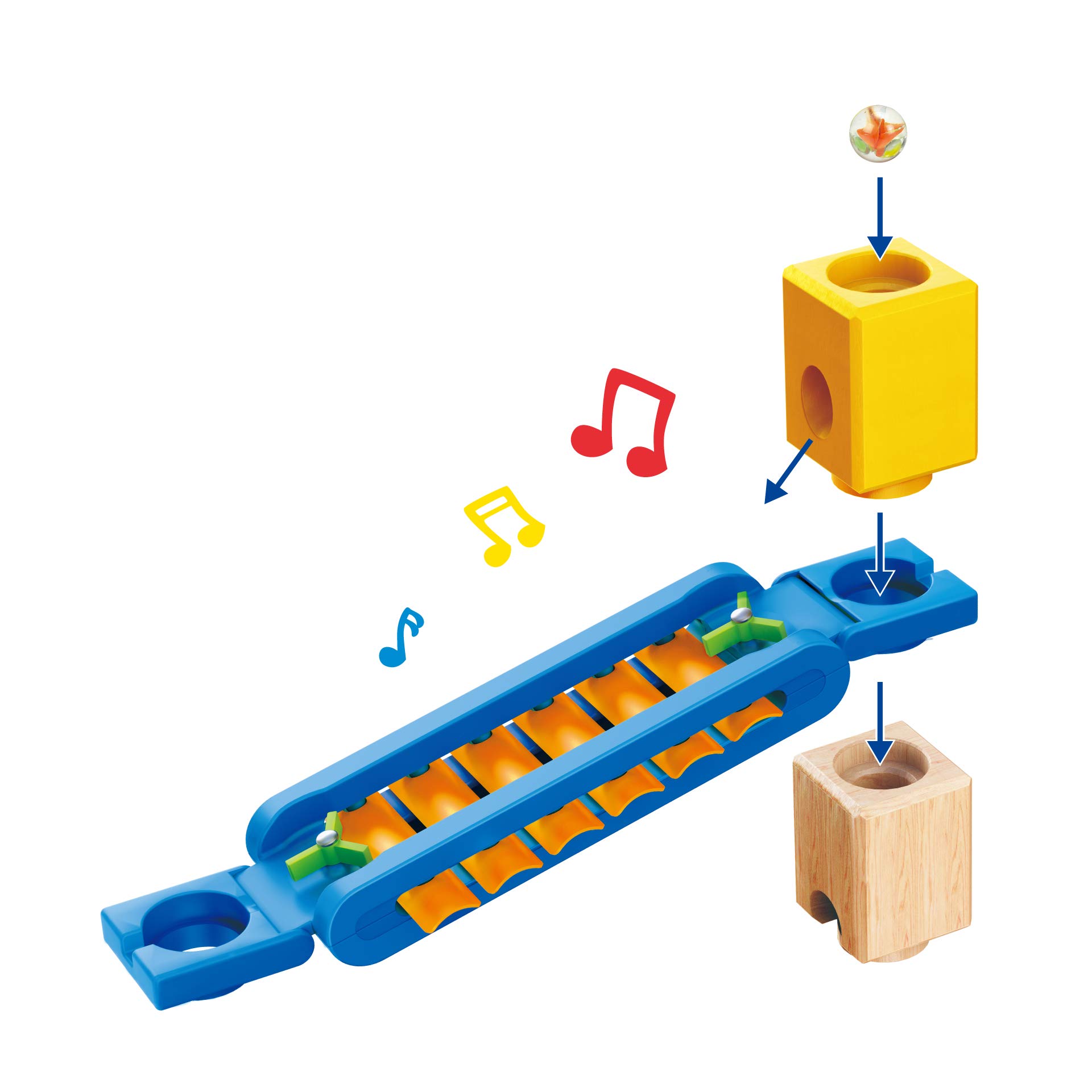 Hape Quadrilla Super Spirali pista biglie legno 129 pezzi