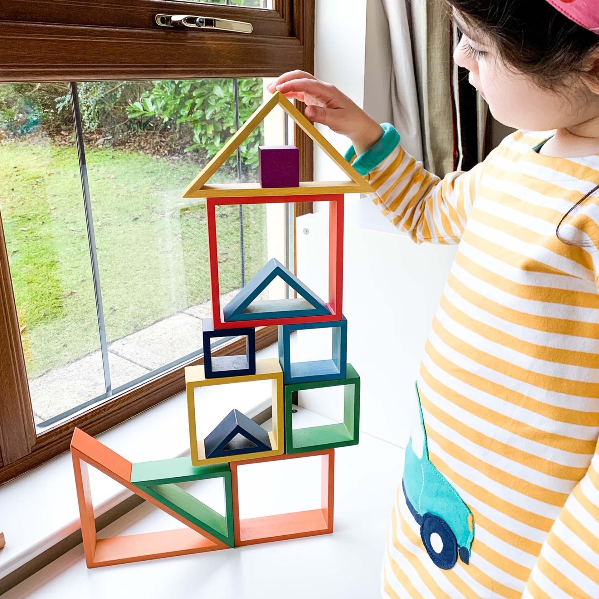 Tickit Rainbow Architect Triangles triangoli legno arcobaleno