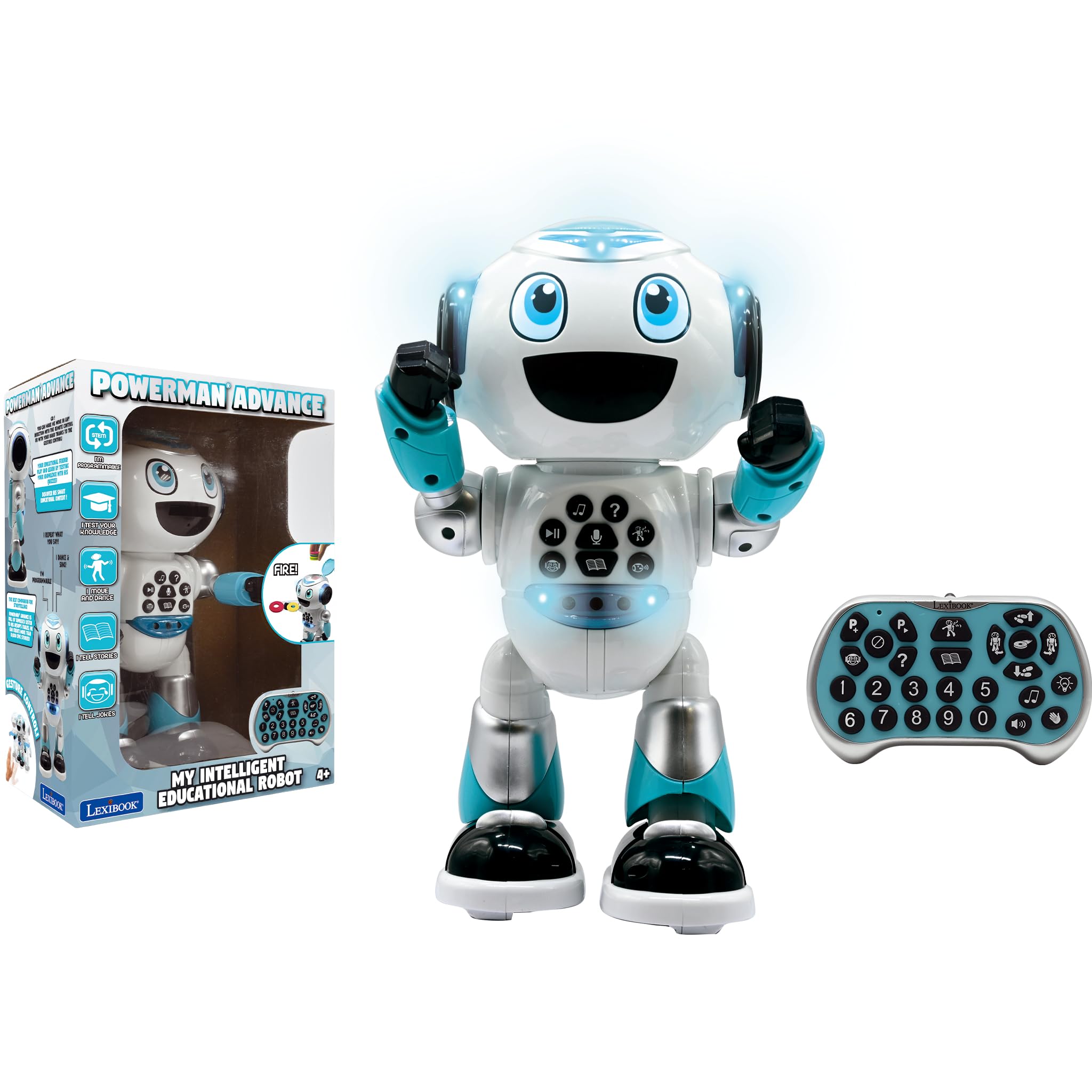 Lexibook MCH01i2 robot Topolino bilingue danza e quiz