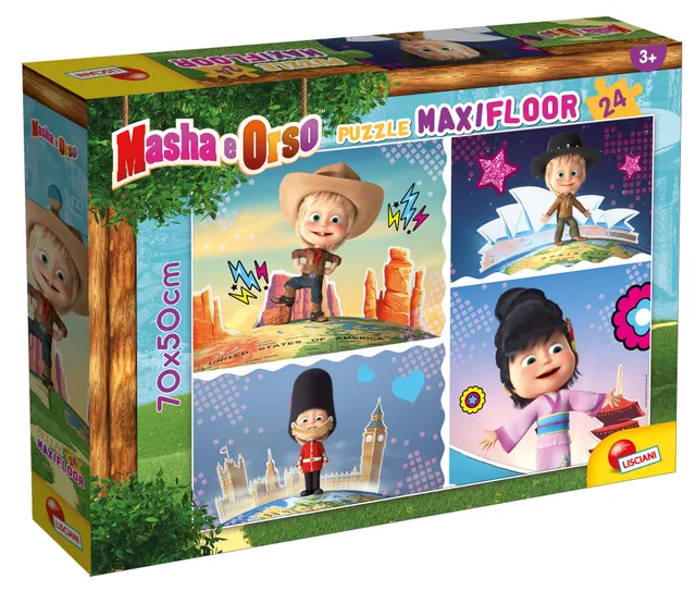 Lisciani Masha Puzzle Maxifloor 24 E Fantastico puzzle 24 maxi pezzi