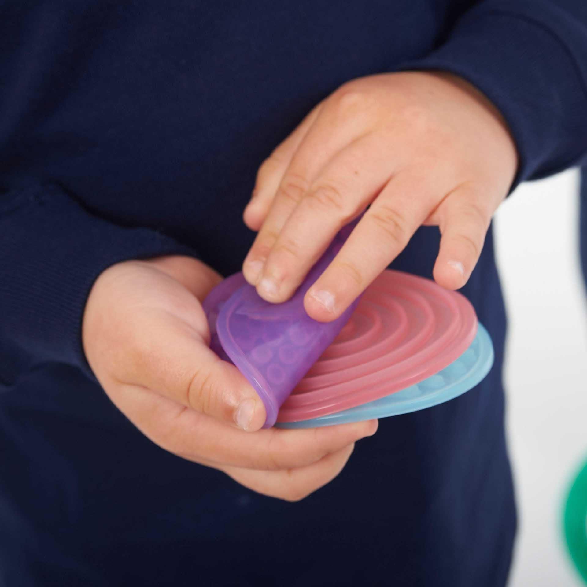 Tickit SiliShapes Sensory Circle dischi silicone 10 pezzi