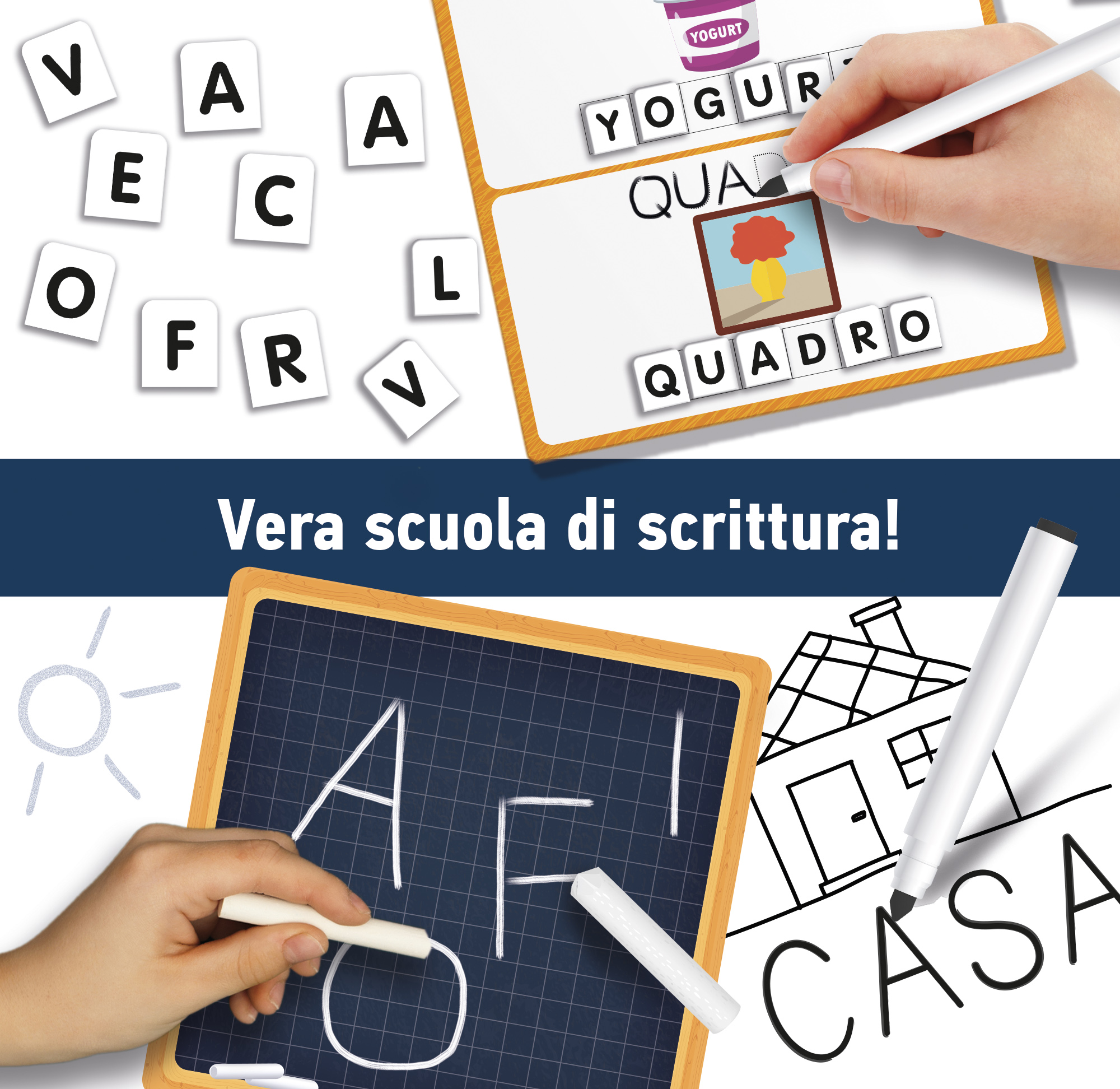 Lisciani Montessori Le Lavagne Educative magnetica gessetti