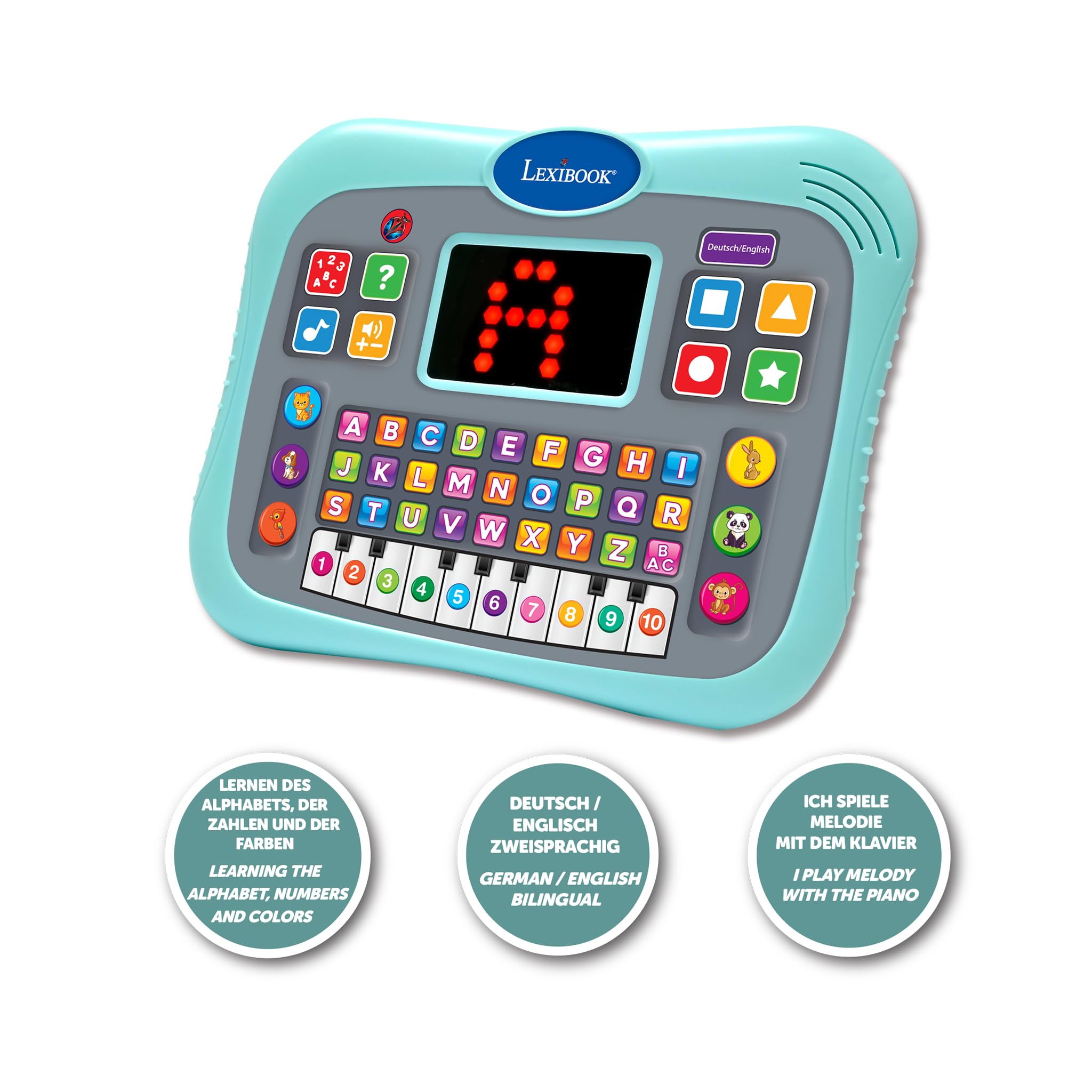 Lexibook JCPAD007i3 Tablet Parlante Blu Inglese Tedesco
