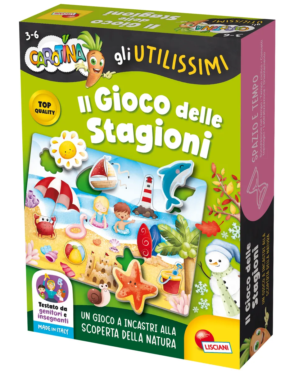 Carotina Gli Utilissimi Stagioni gioco educativo 4 stagioni