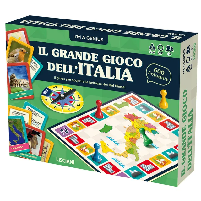 Lisciani I'm a Genius gioco Grande Gioco dell'Italia quiz