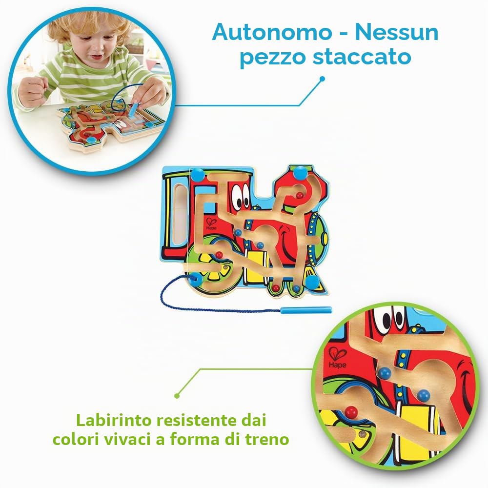 Hape E1701 Choo Choo Tracks Labirinto Magnetico Treno