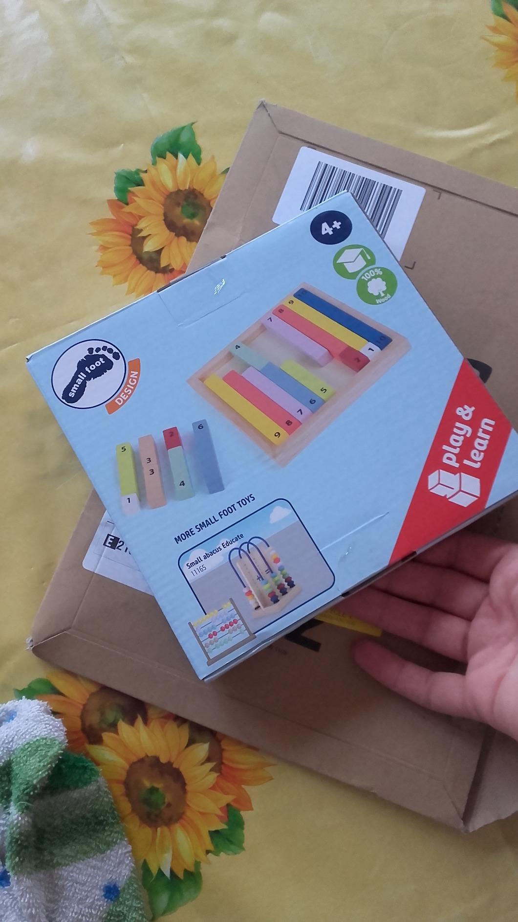 smallfoot Educate 12559 scatola regoli grandi in legno