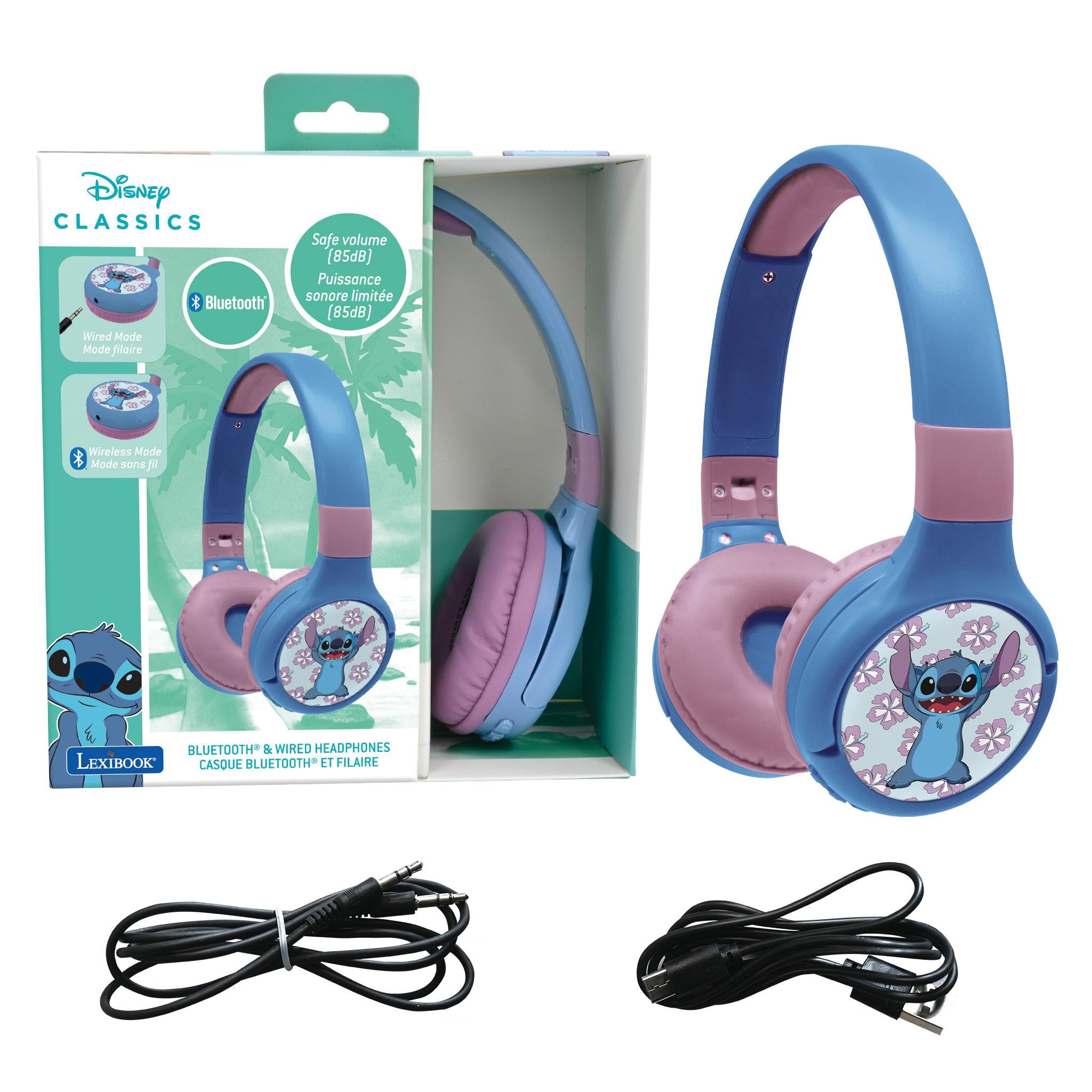 Lexibook Acoustix HPBT010S cuffie bluetooth bianche microfono