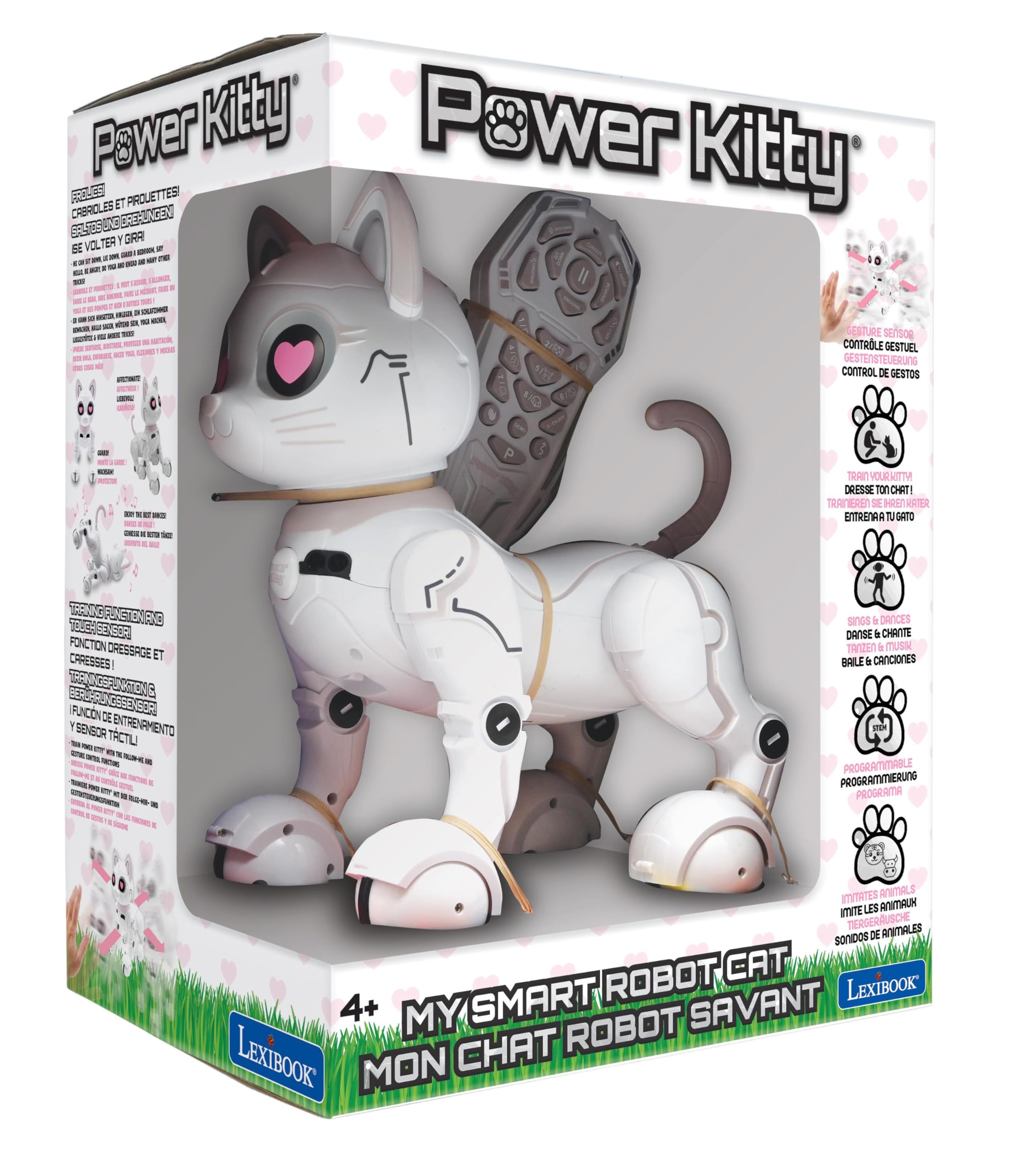 Lexibook Power Kitty KITTY01LXB gatto robot bianco/rosa programmabile