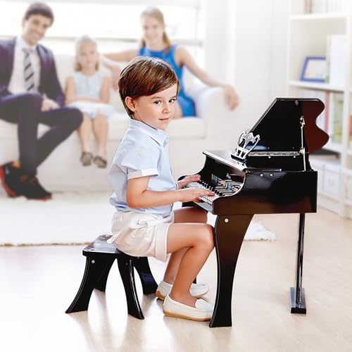 Hape E0320 Pianoforte a Coda giocattolo nero