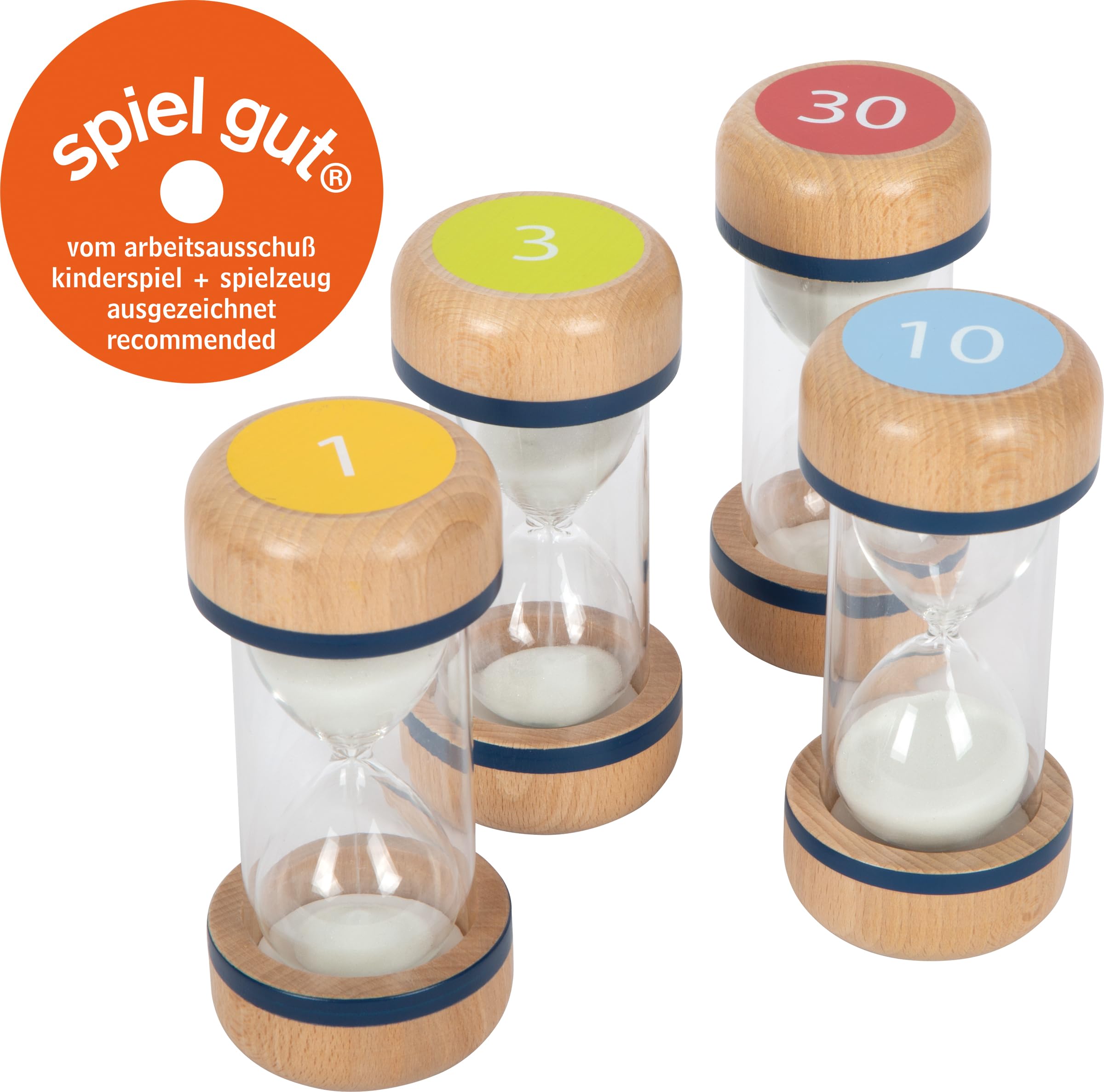 smallfoot Educate XL clessidre legno 4 pezzi tempi