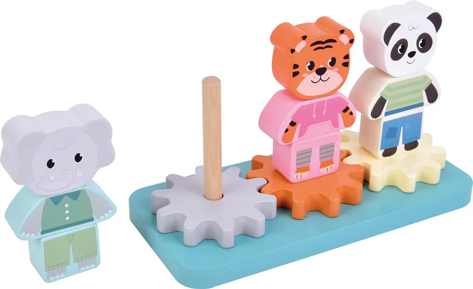small foot Jungle Friends 12762 gioco impilare legno
