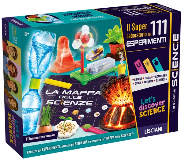 Lisciani I'm a Genius Il Super Laboratorio dei Primi 111 Esperimenti Kit