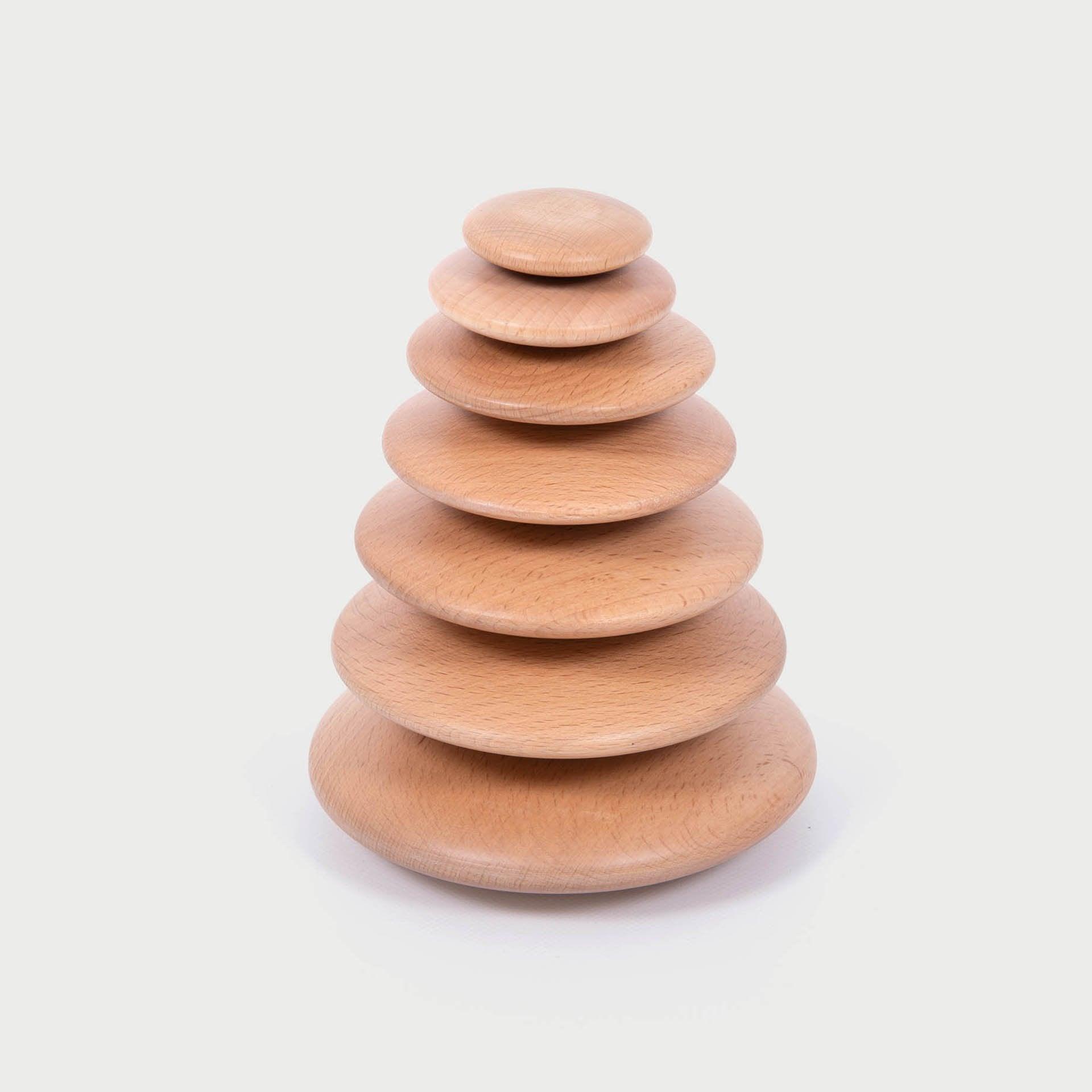 Tickit Natural Wooden Buttons impilabili legno 7 pezzi