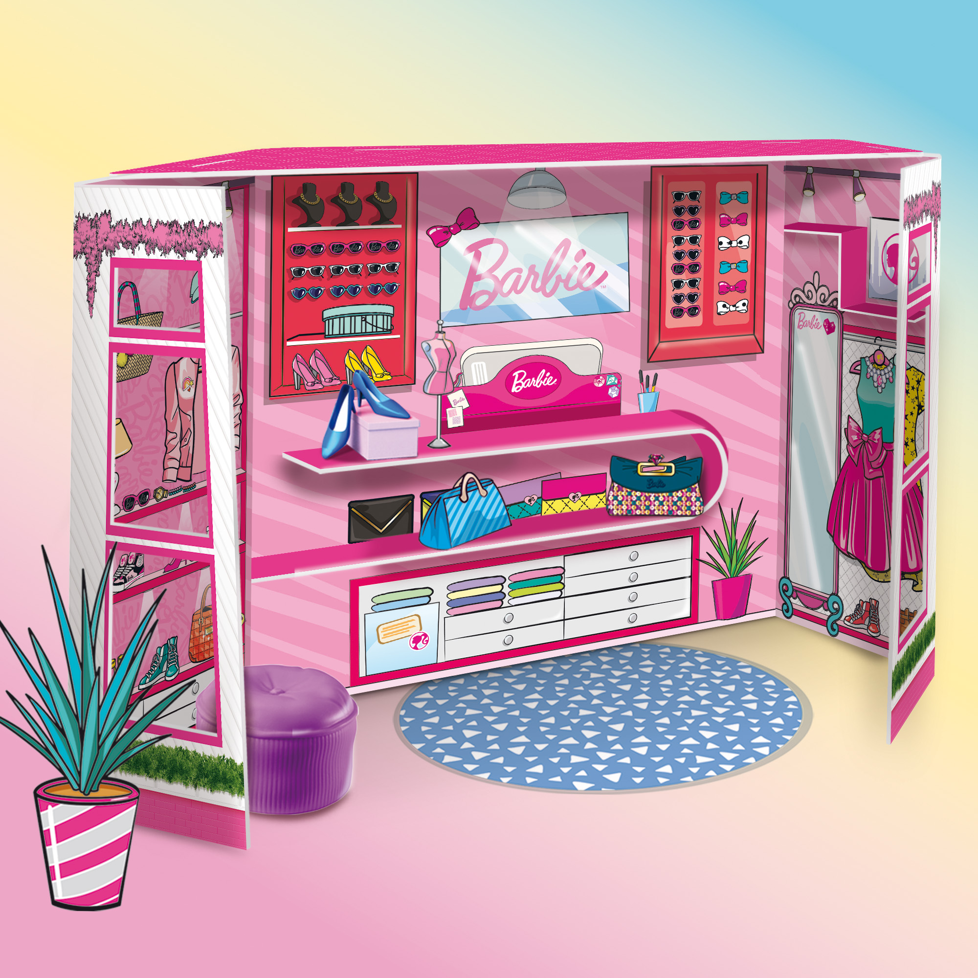 Barbie Fashion Boutique con doll playset stilista