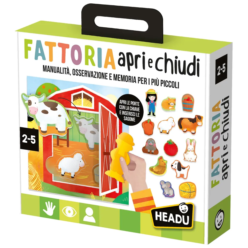 Headu Montessori Fattoria Apri e Chiudi gioco educativo 2-5 anni