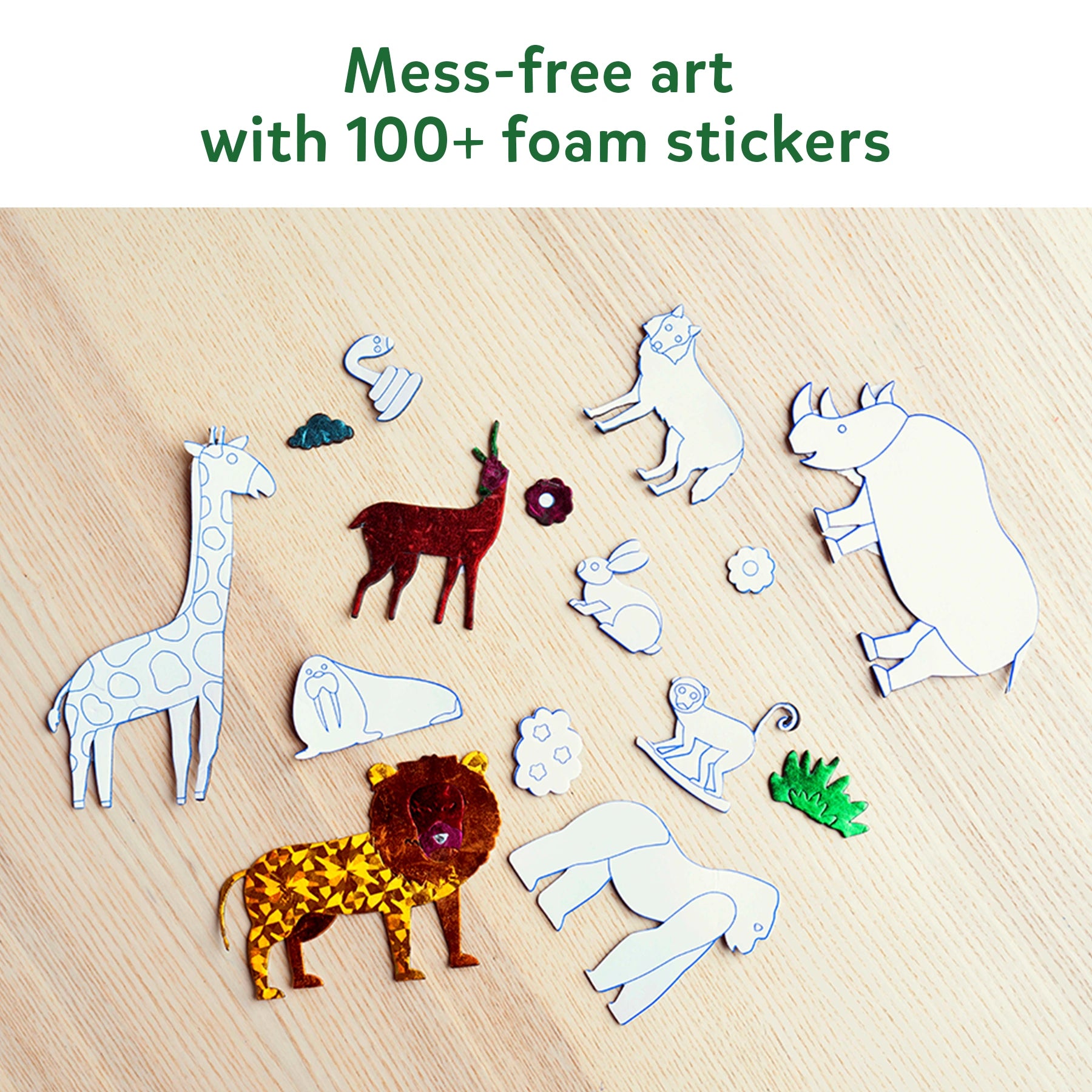Skillmatics Foil Fun World of Animals kit creativo animali 4-9 anni