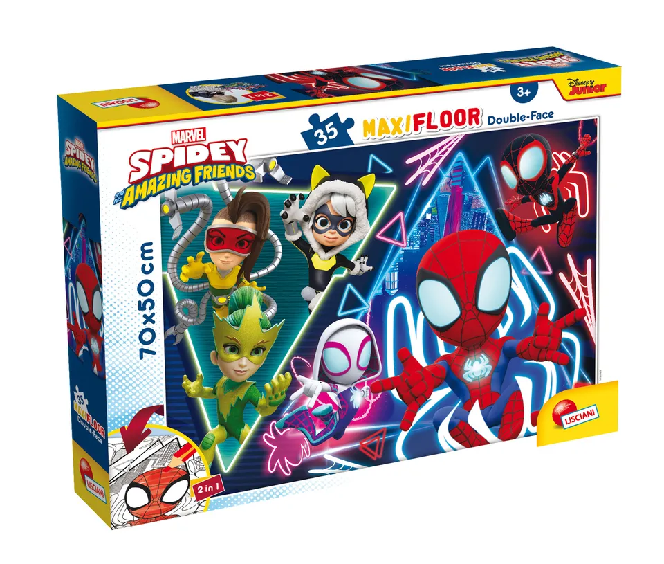 Lisciani Marvel Maxi Floor 35 Spidey puzzle double-face 35 pezzi